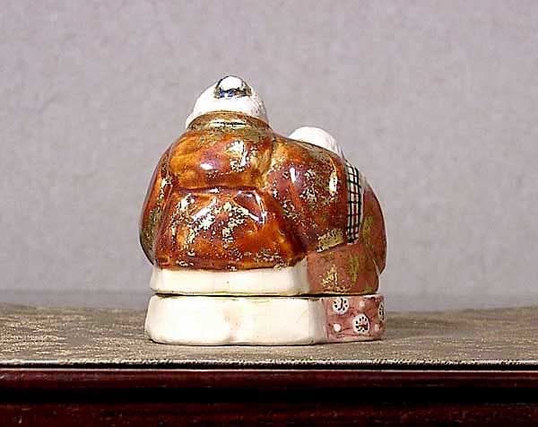 京焼・清水焼　清水六兵衛（窯）作　高砂　香合　共箱　無傷　保証。