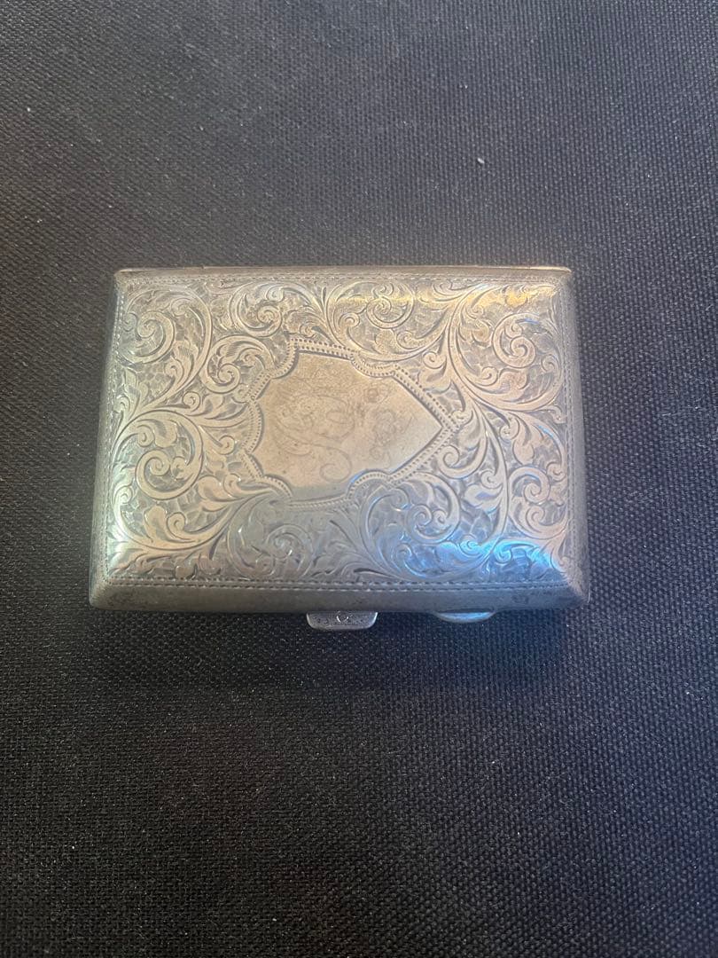 フランスアンティーク　銀無垢シガレットケース