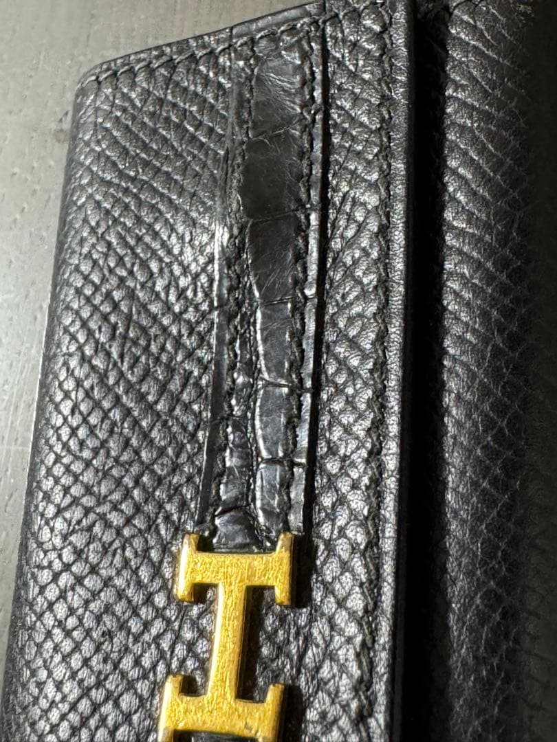 美品✨エルメス HERMES 4連キーケース クロコダイル×べアン 定価35万❣️