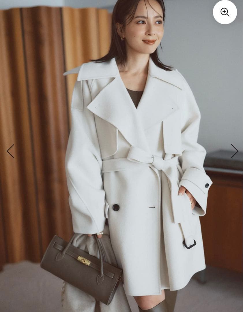 チコ✩anuan リバーウールミドルトレンチコート