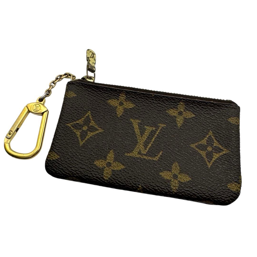 美品　ルイヴィトン　モノグラム　ポシェットクレ　ケース　ゴールド金具