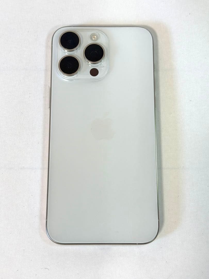 【中古美品】Apple iPhone15 ProMax 1TBホワイトチタニウム