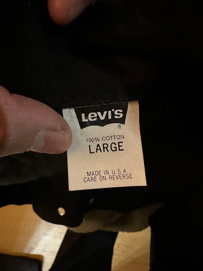 Levi's リーバイス 70598 4159ブラックデニムジャケット