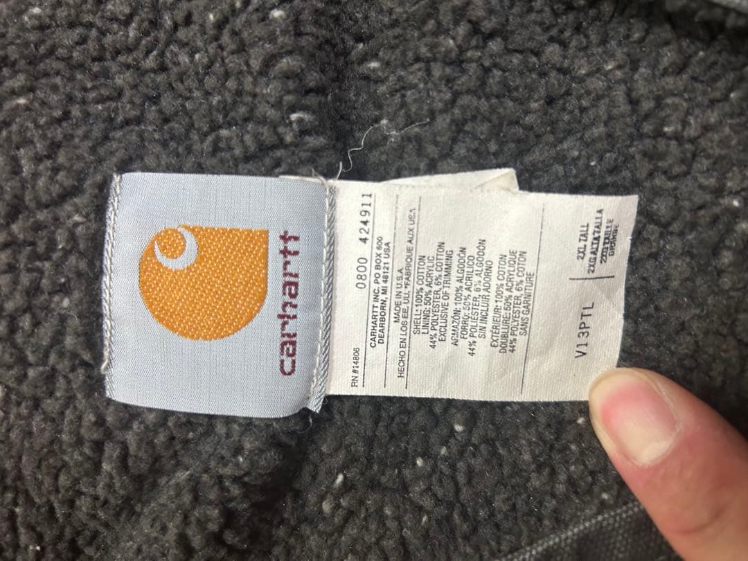Carhartt ダックベスト　チャコール　2XL