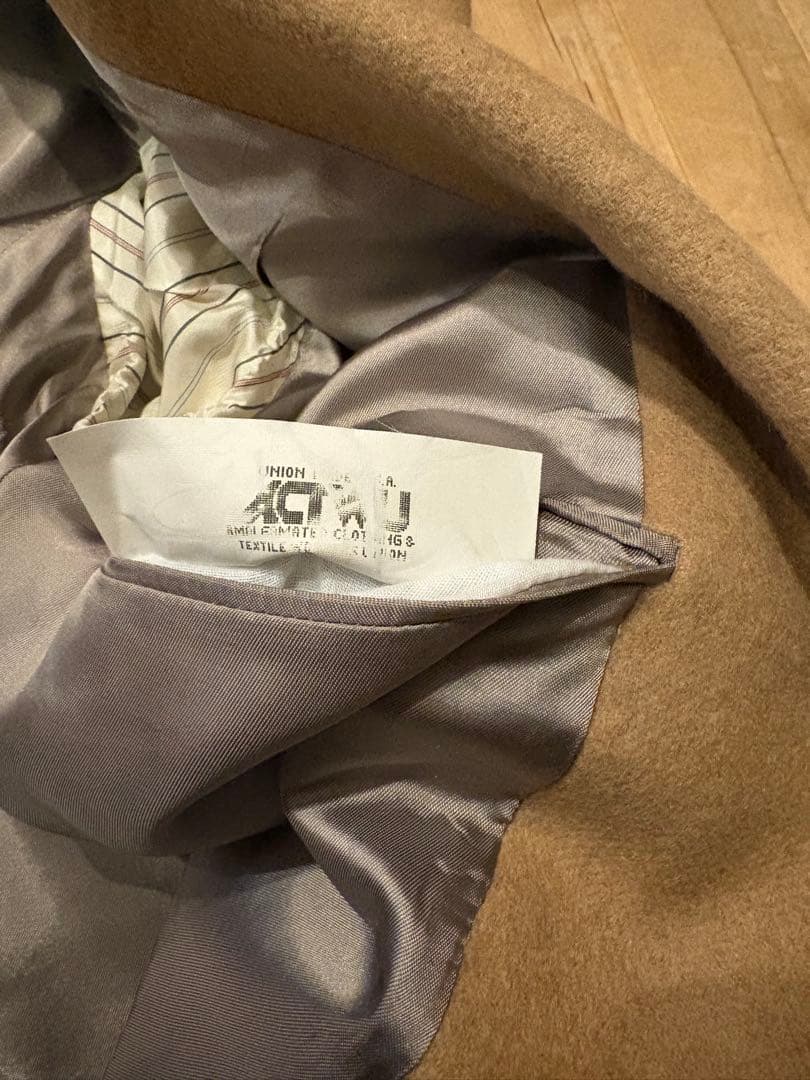 美品 Polo ポロラルフローレン41L キャメルヘア テーラードジャケット