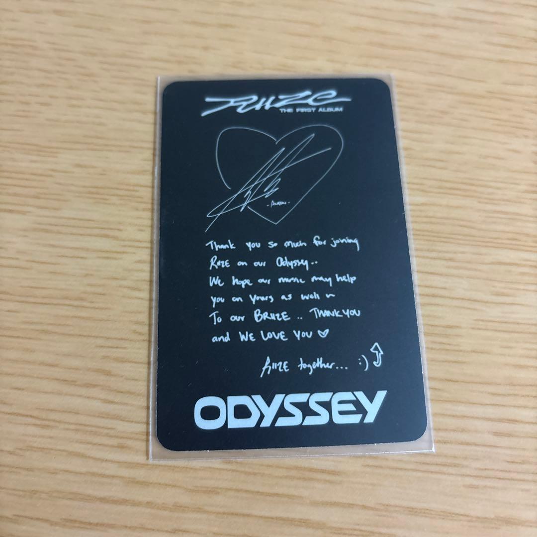 RIIZE ODYSSEY target US限定 アントン トレカ