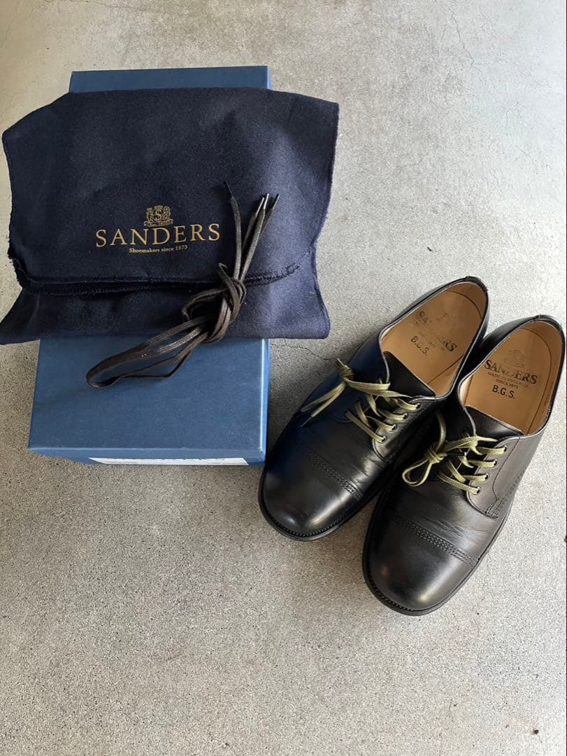 サンダース2545BOW B.G.S. DERBY SHOE ワクシーレザー