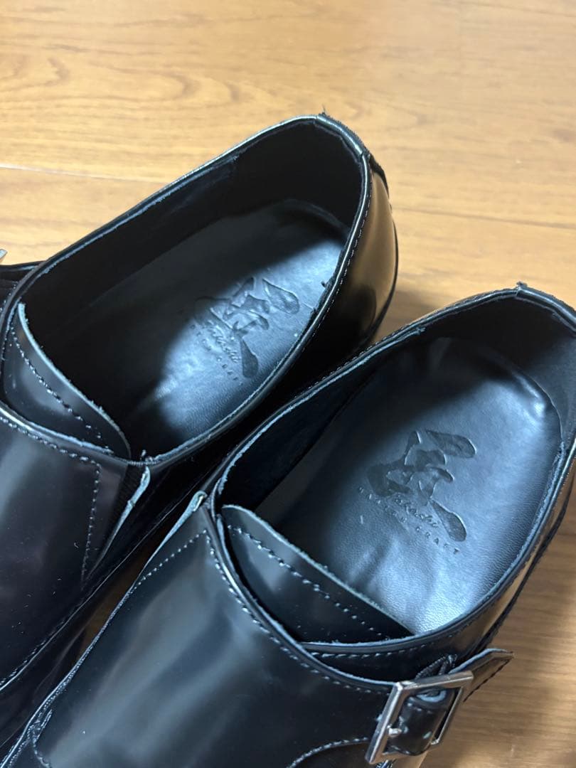 匠の靴 TAKASHI TT-29ダブルモンクストラップ ビジネスシューズ 黒