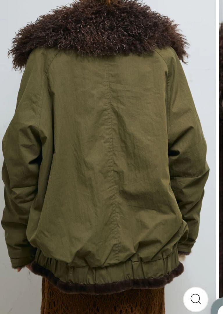 未使用【IAMALPHA】ボア襟ジップブルゾン - F / ボア襟ジップブルゾン