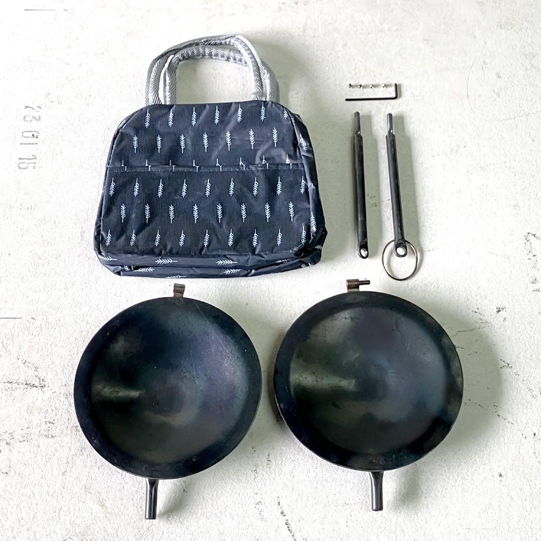 UFOパン ホットサンドメーカー ミニフライパン 両面焼き 直火専用 18cm