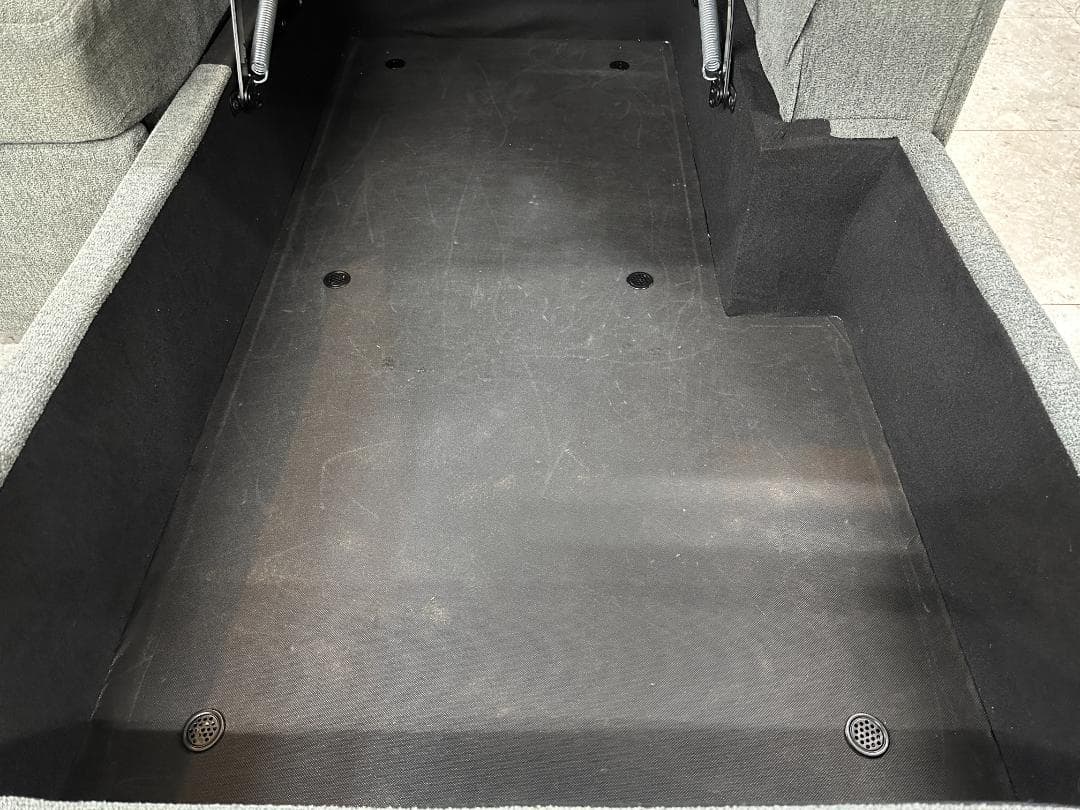 Shunovo　3人掛けソファーベッド　カウチ　収納付き　グレー