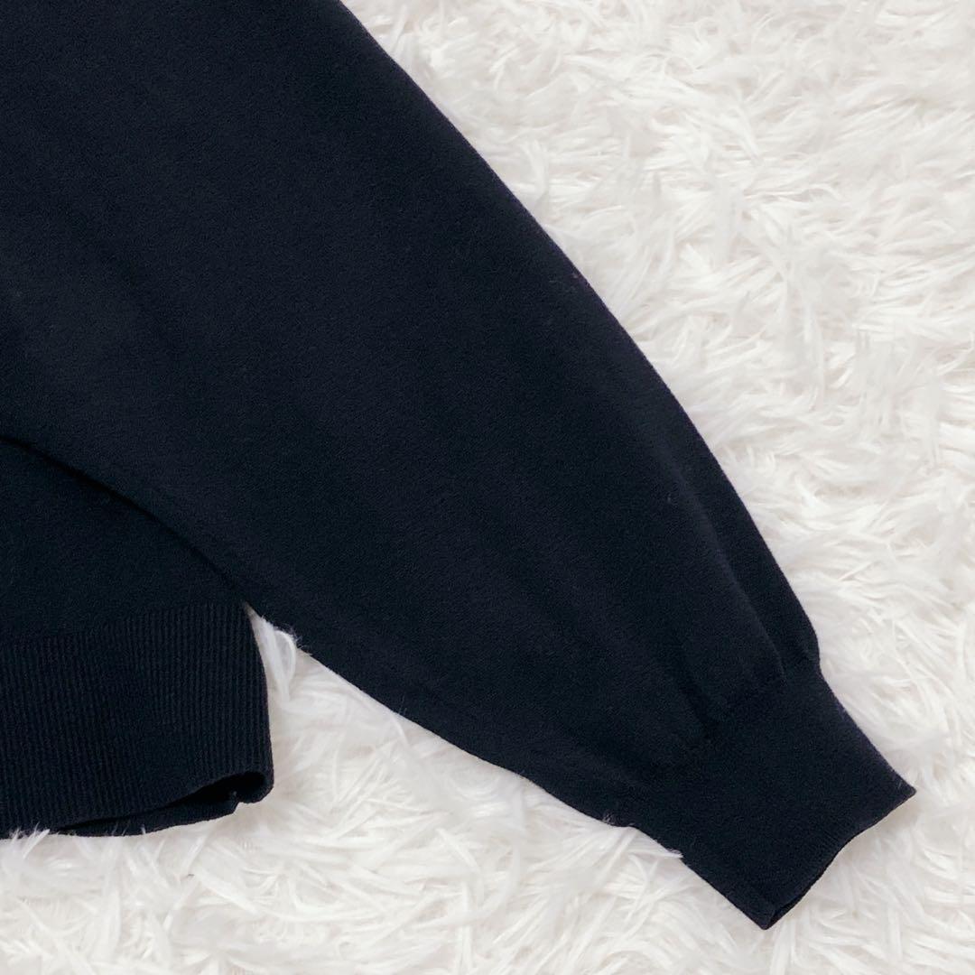 エンフォルド　WAVE DRAPE CARDIGAN ネイビー