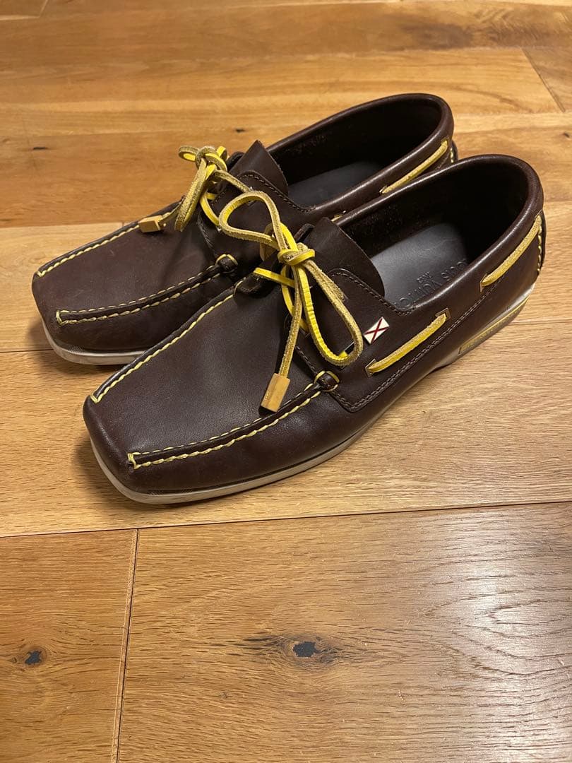 48.1014syルイヴィトン カップ レザー デッキシューズ 革靴