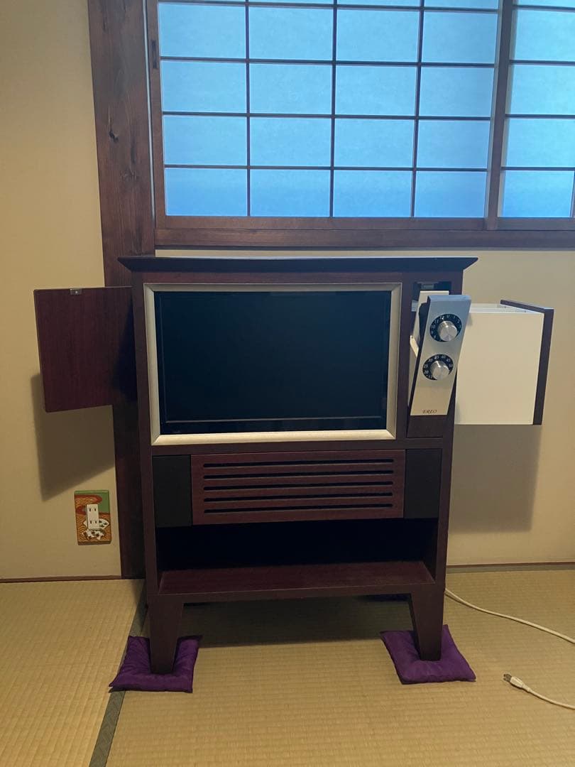 【専用商品です】昭和レトロ風液晶EREO19インチ飛騨家具古民家和風町屋町家