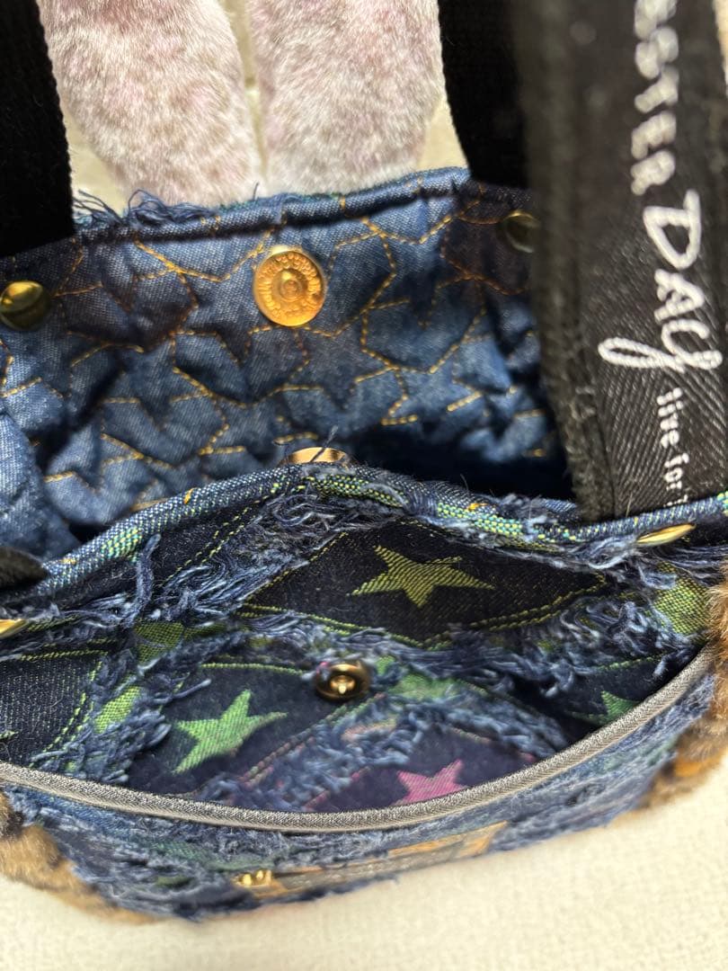 あ*き様 コヤンイサムチョン　ハンドメイド　ミニファートートバッグ　ヒョウ柄ファ