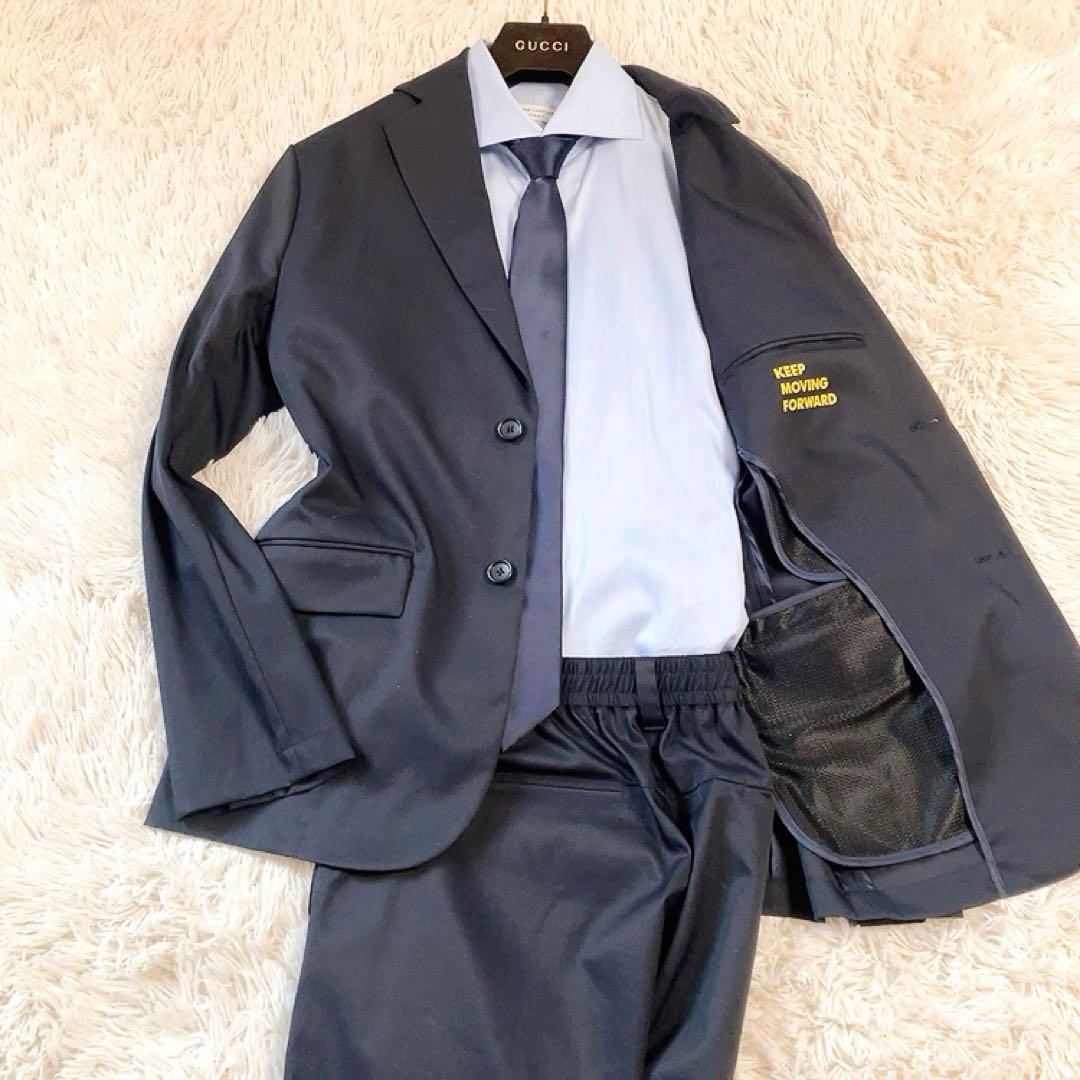 【栃木SC】WWS　スーツ　L　ダークネイビー　ARKnets　ストレッチ洗濯可