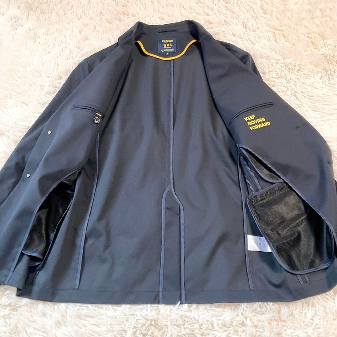 【栃木SC】WWS　スーツ　L　ダークネイビー　ARKnets　ストレッチ洗濯可