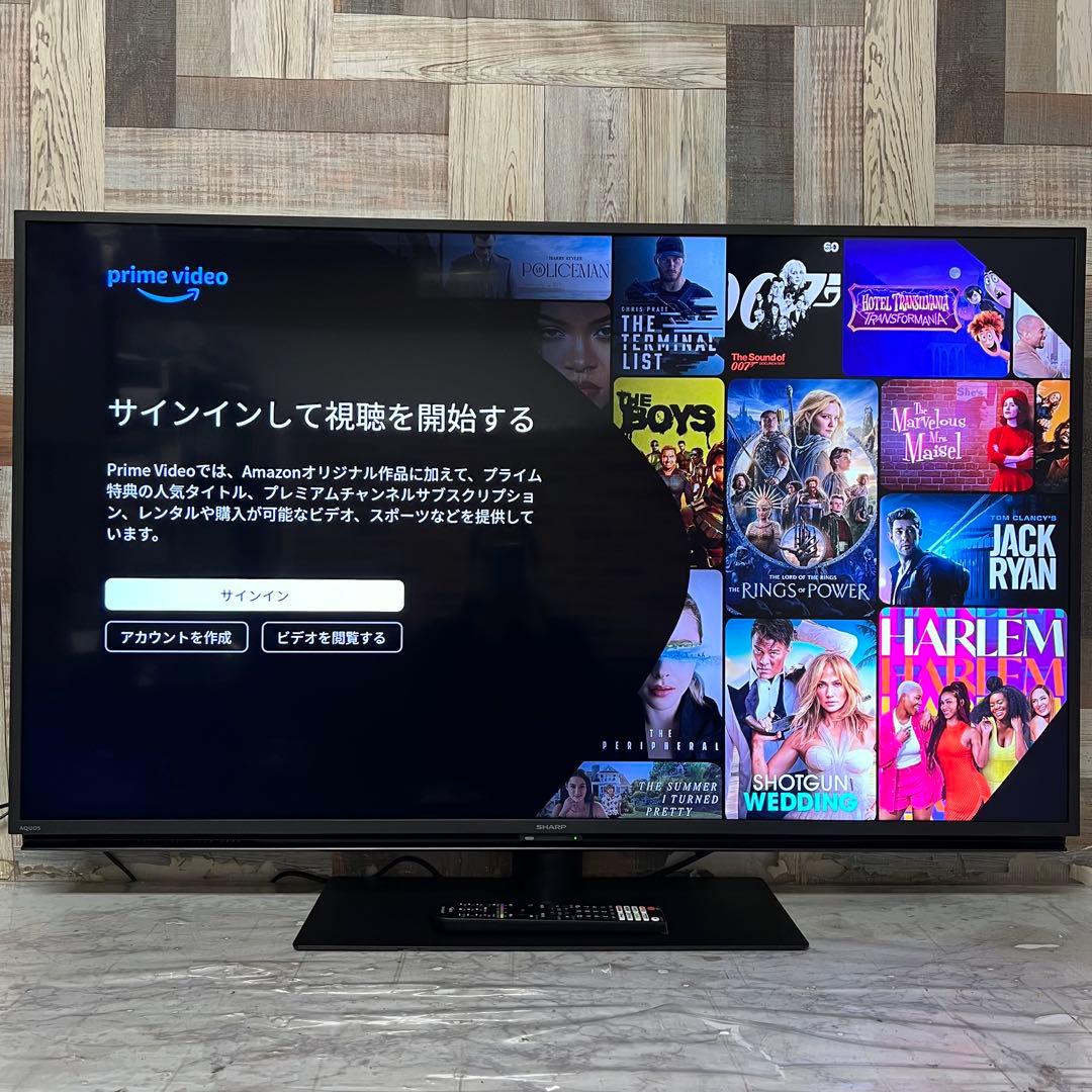 たつきんさん専用展示見本品シャープ50V型4KAQUOS Google TV