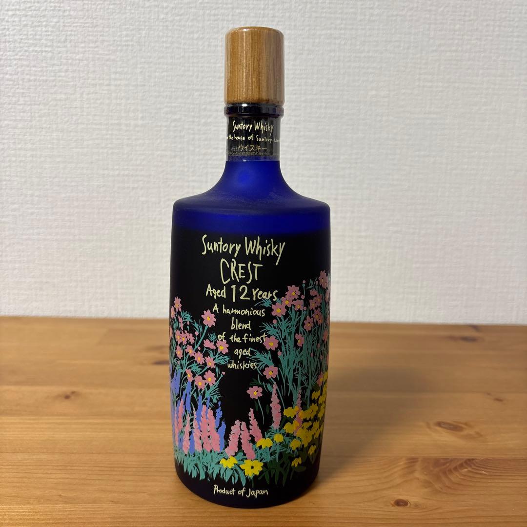 サントリーウイスキー　クレスト12年　秋の花ボトル　未開封