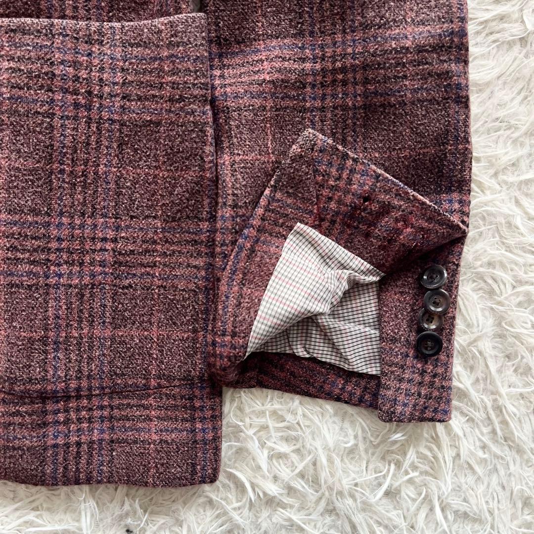 <美品>BOGLIOLI K.JACKETボルドー シルクウール ジャケット54