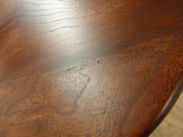 北海道手作り家具　ケヤキ（欅）材　スツールＢ　座面一枚板