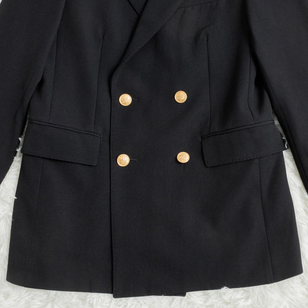 未使用 MACPHEE ビンテージギャバジン ダブルブレストジャケット 34 紺