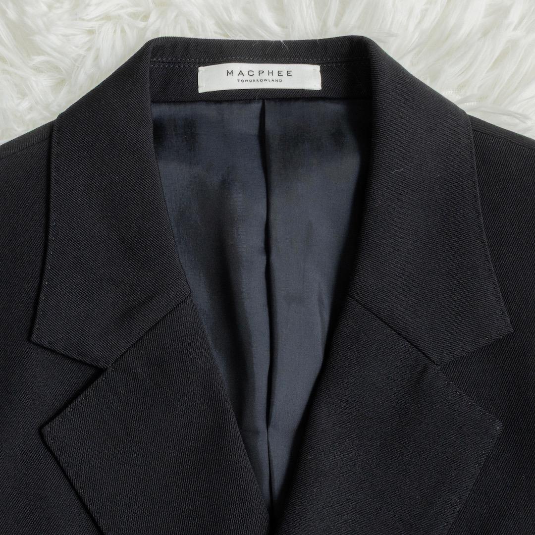 未使用 MACPHEE ビンテージギャバジン ダブルブレストジャケット 34 紺