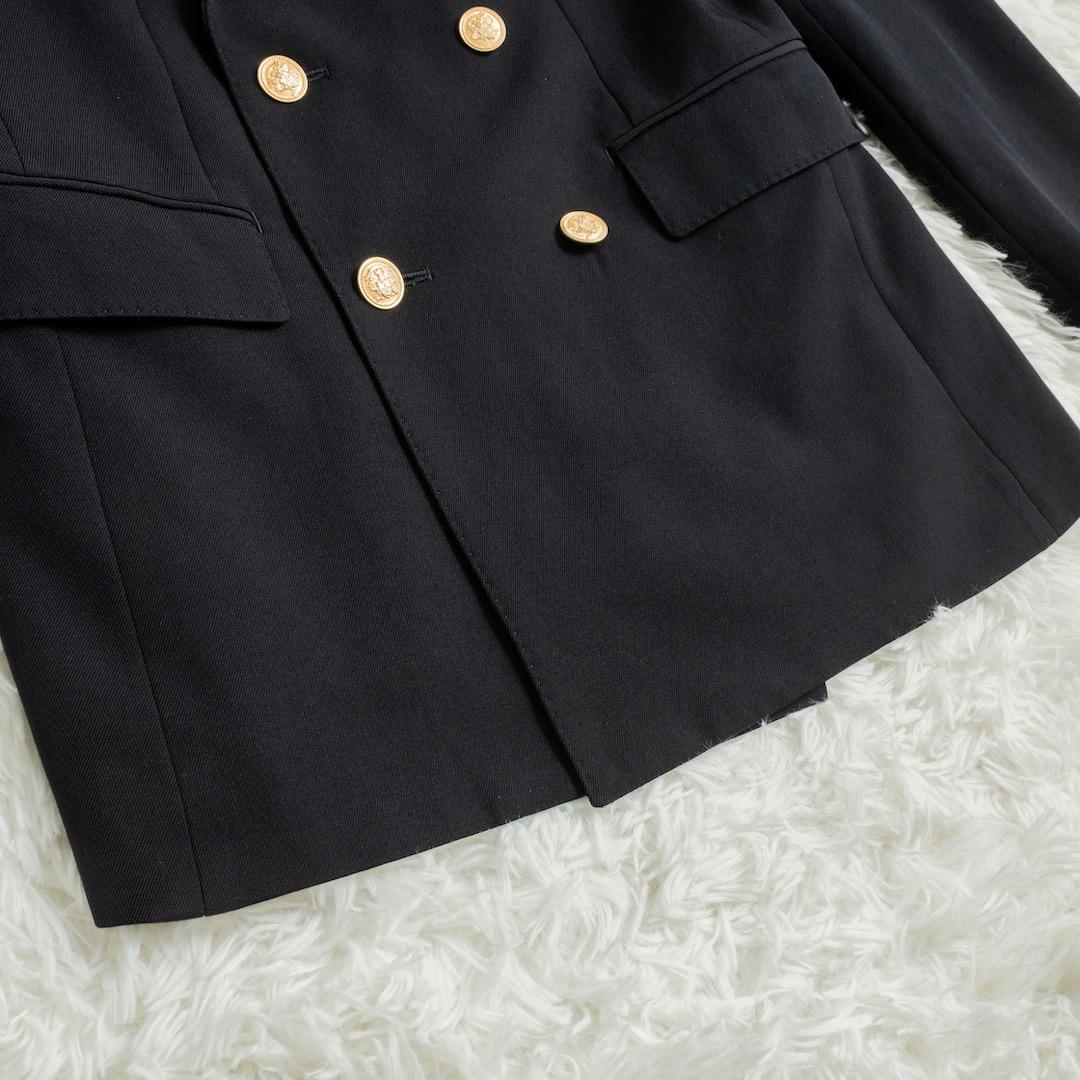 未使用 MACPHEE ビンテージギャバジン ダブルブレストジャケット 34 紺