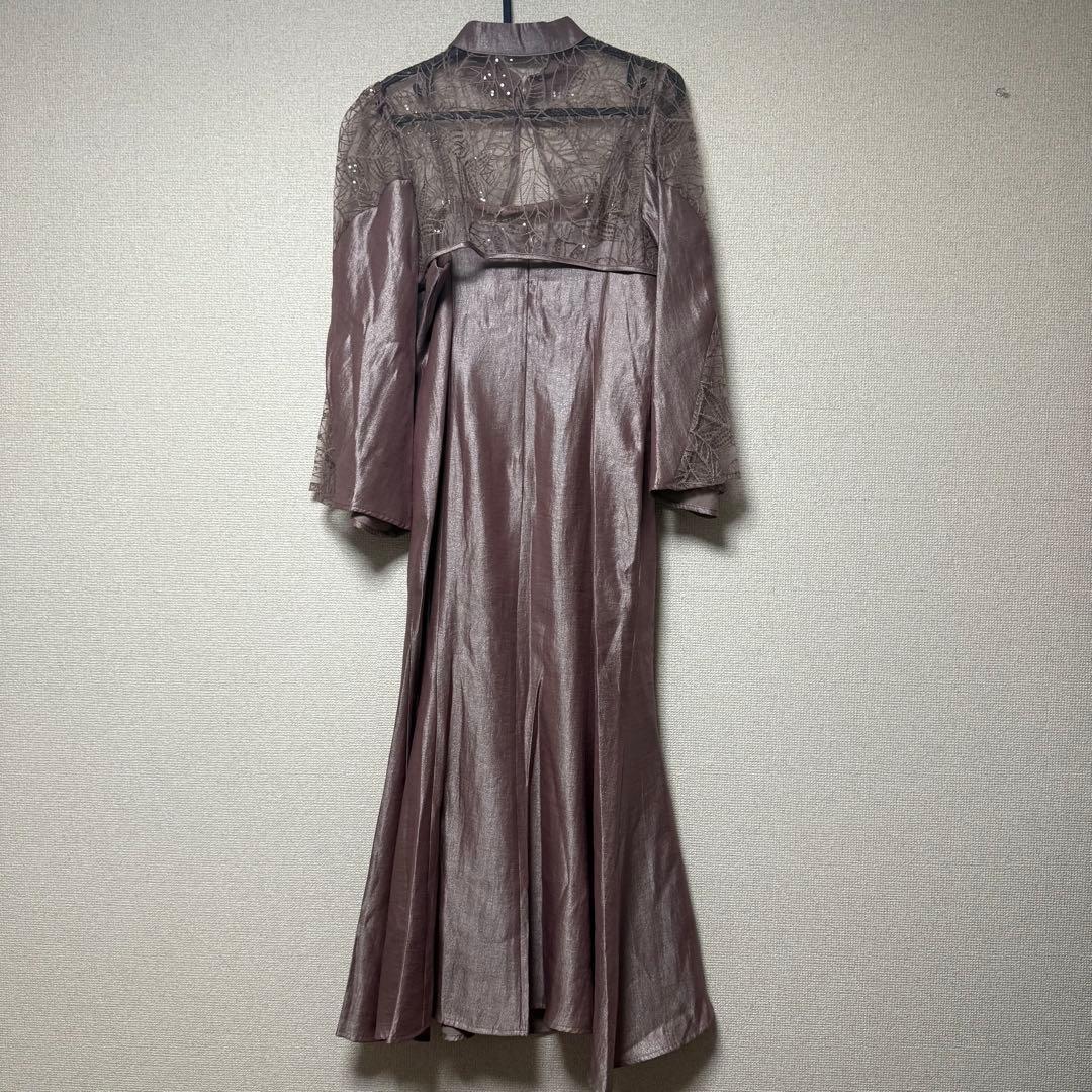 新品タグ付き Leja ボレロ付きパーティードレス ピンク M