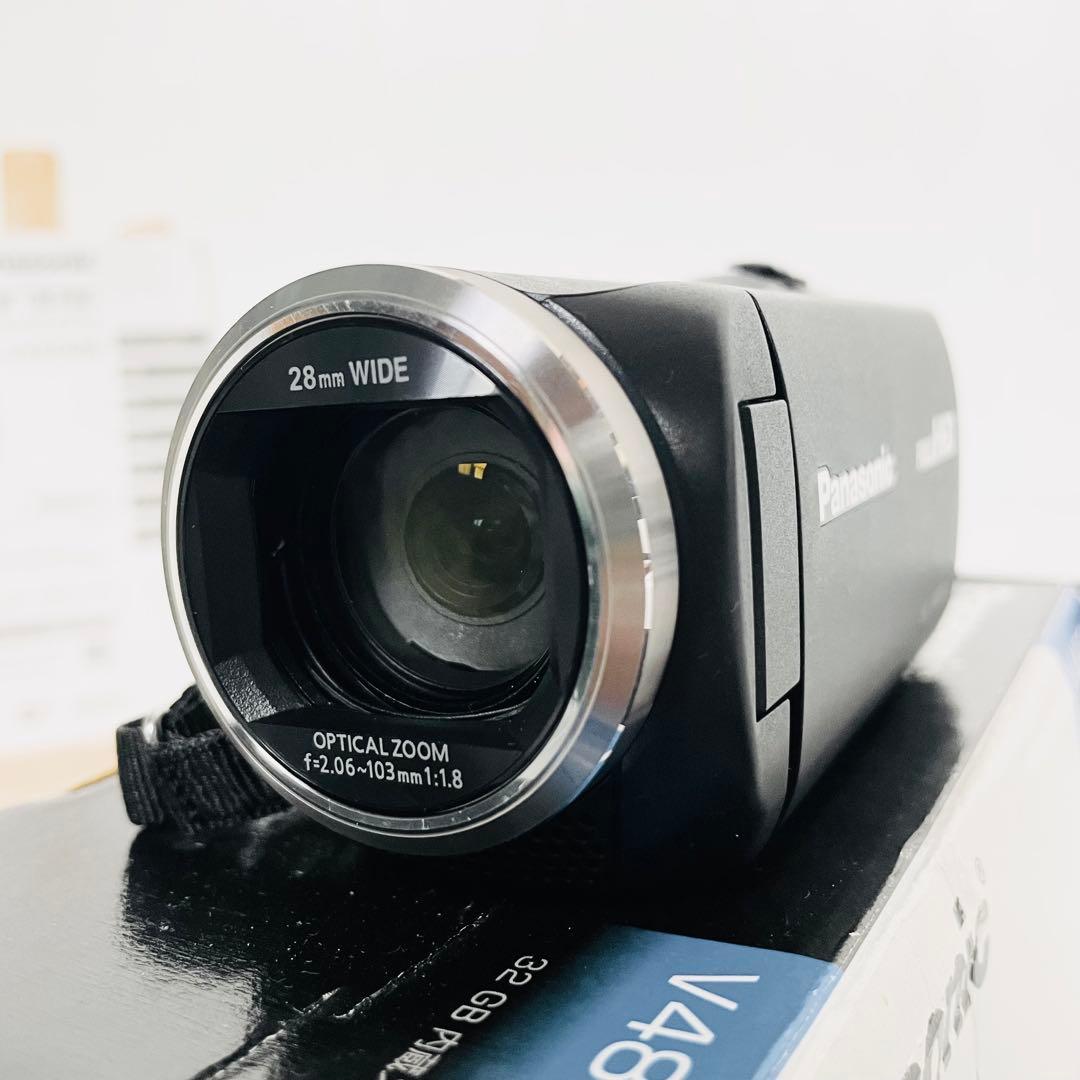 【美品】Panasonic HC-V480MS フルHDビデオカメラ ブラック