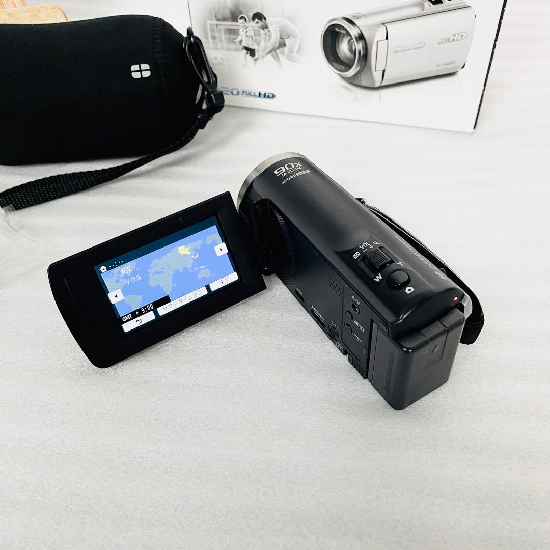【美品】Panasonic HC-V480MS フルHDビデオカメラ ブラック