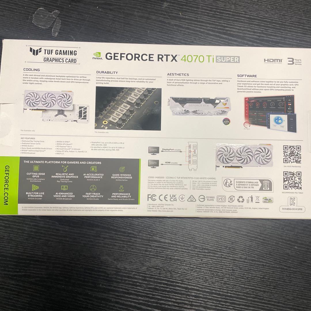 新品、ASUS Gaming GeForce RTX 4070 TiSUPER