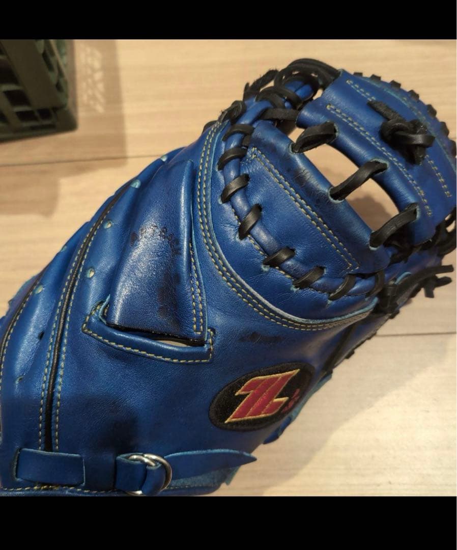 ZETT キャッチャーミット 青