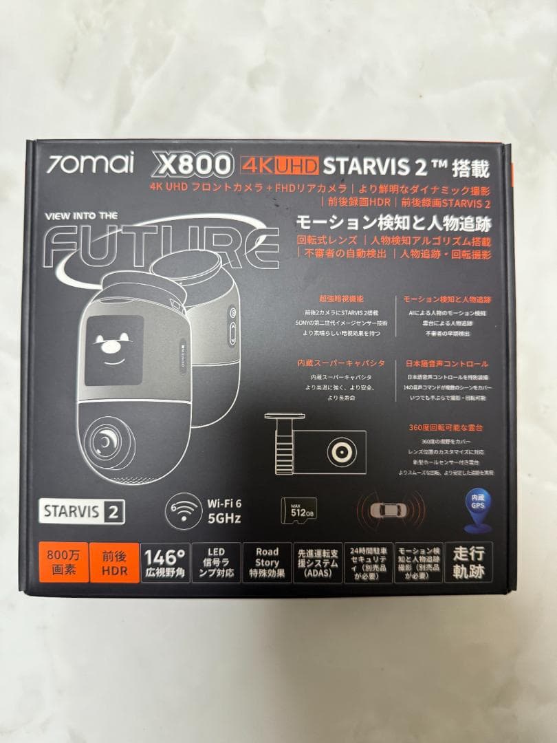 70mai Dash Cam 4K Omni X800 ドライブレコーダー