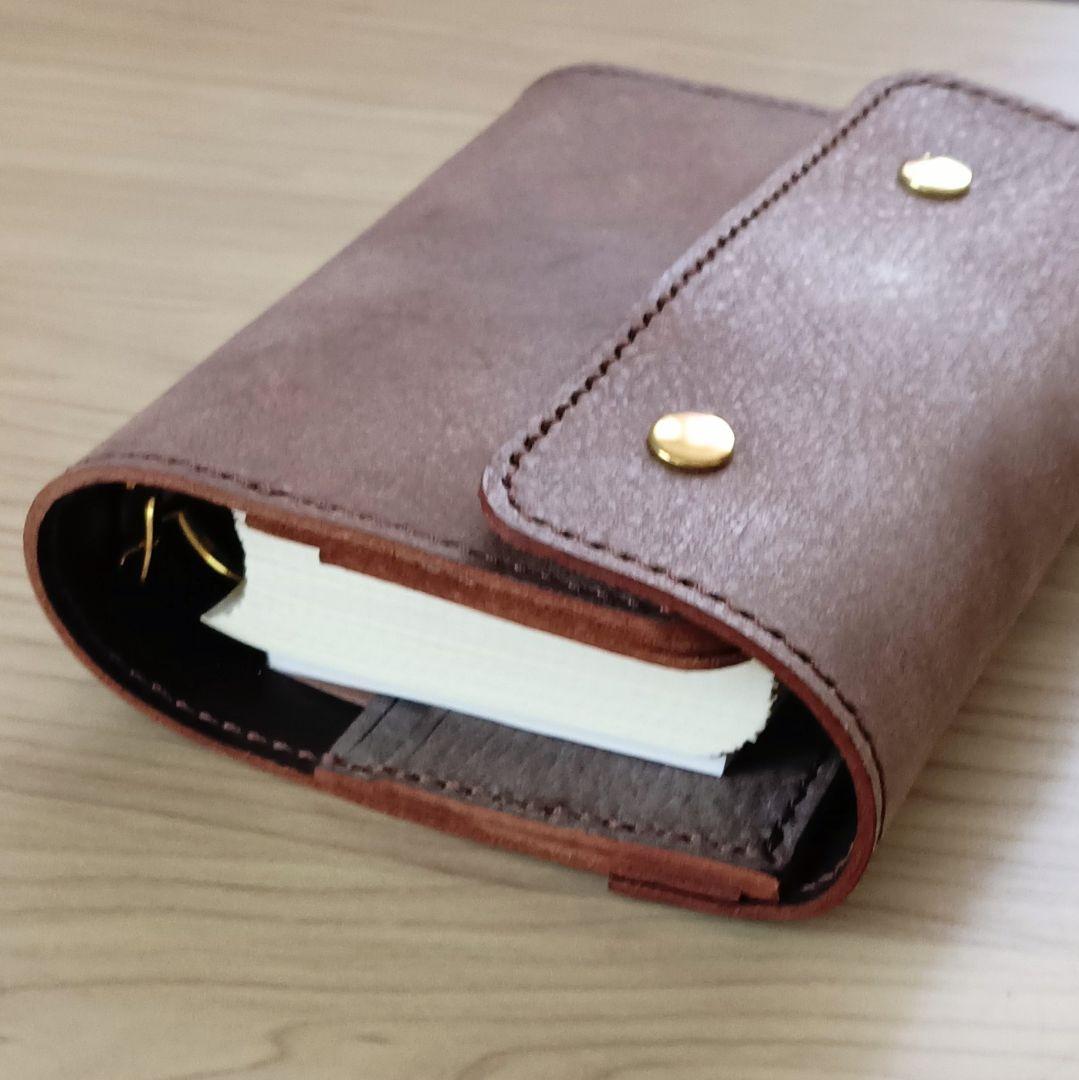 ミニ6 システム手帳 チョコ