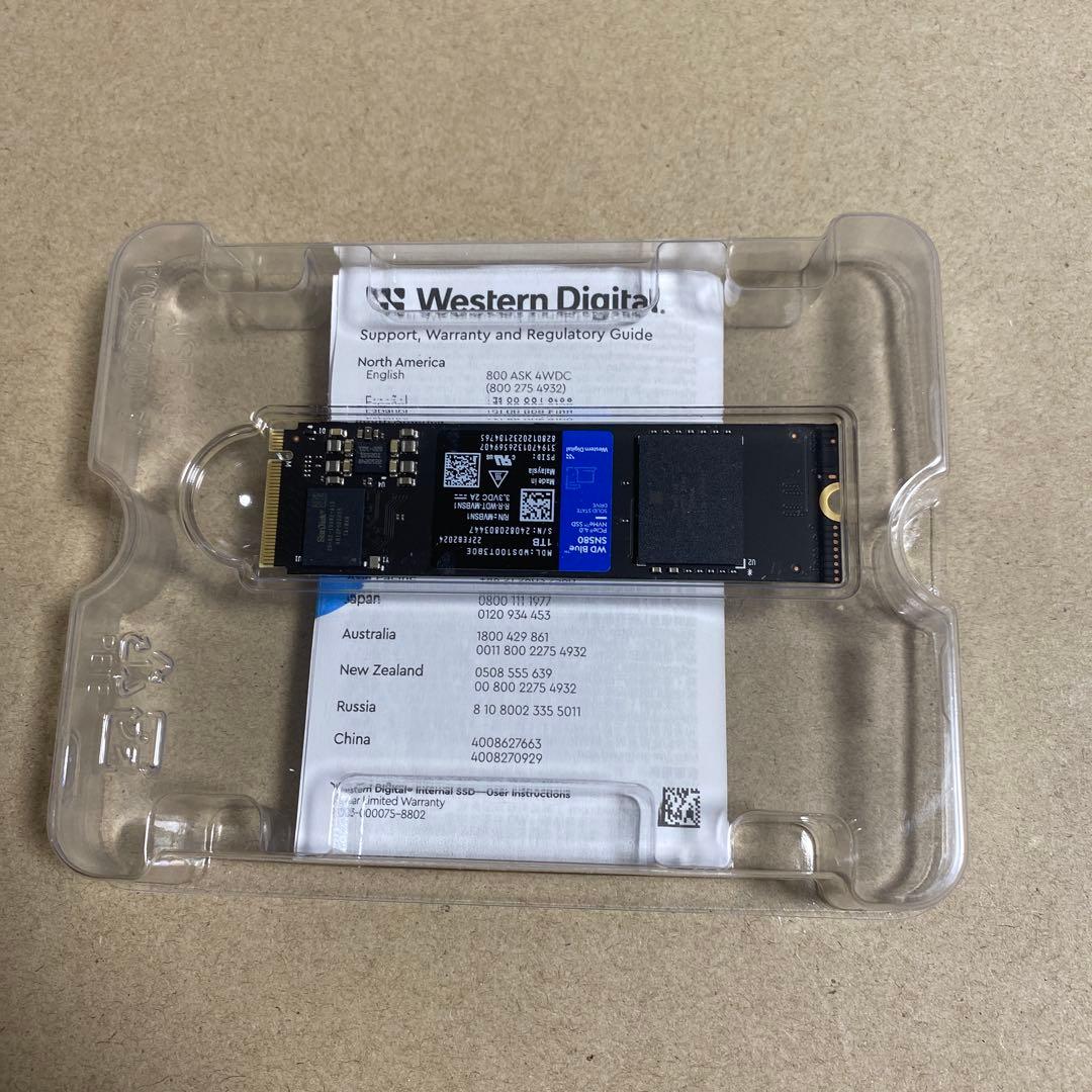 ウエスタンデジタル 内蔵SSD 1TB WD Blue SN580
