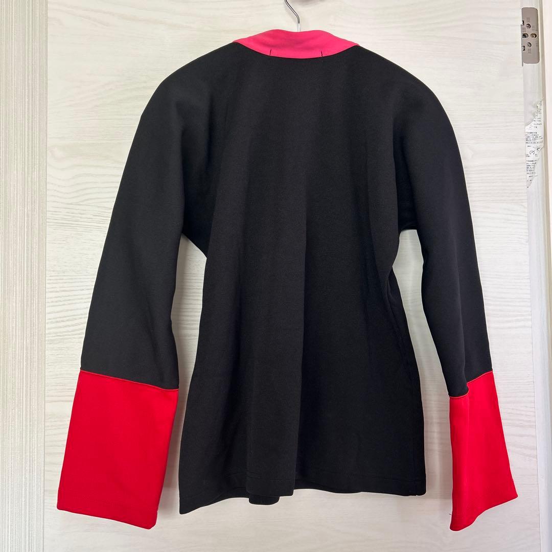 長袖Tシャツ 黒/赤