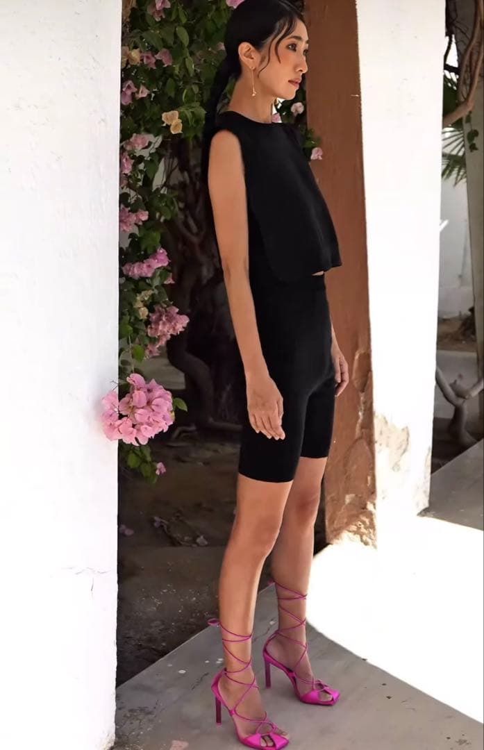 【新品】Nala レギンス　High waist half leggings