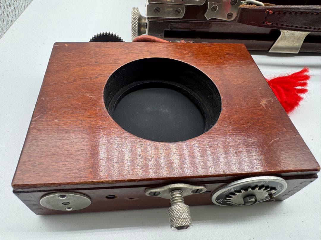 み*い様 【大判カメラ】木製大型カメラCOMPURシャッターレンズ付フィルムホル