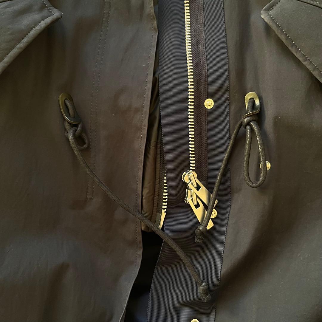 ひ*た様 希少 sacai ma-1 モッズコート ドッキングコート size1