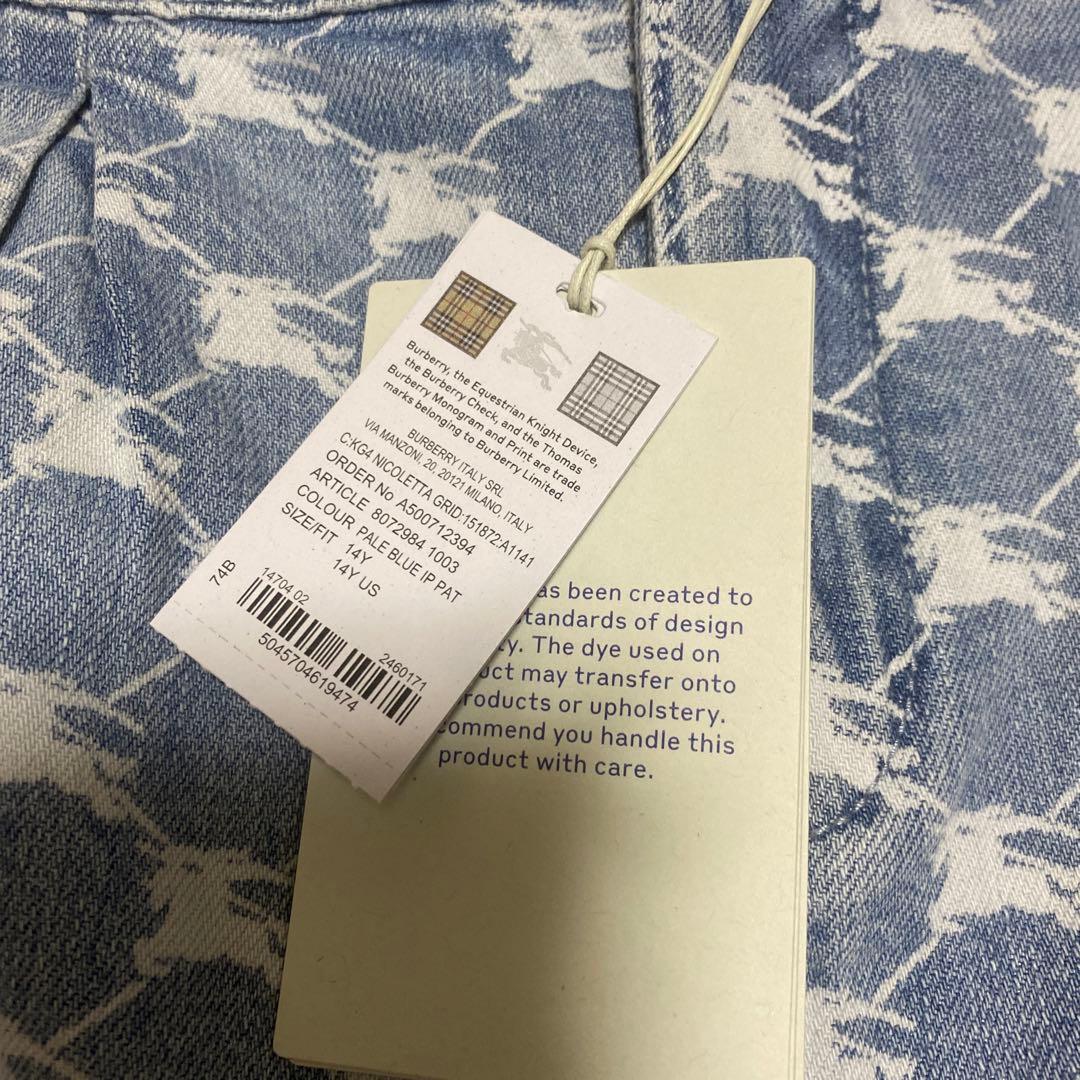 BURBERRYバーバリーデニムショートパンツ14Y 164㎝新品タグ付き
