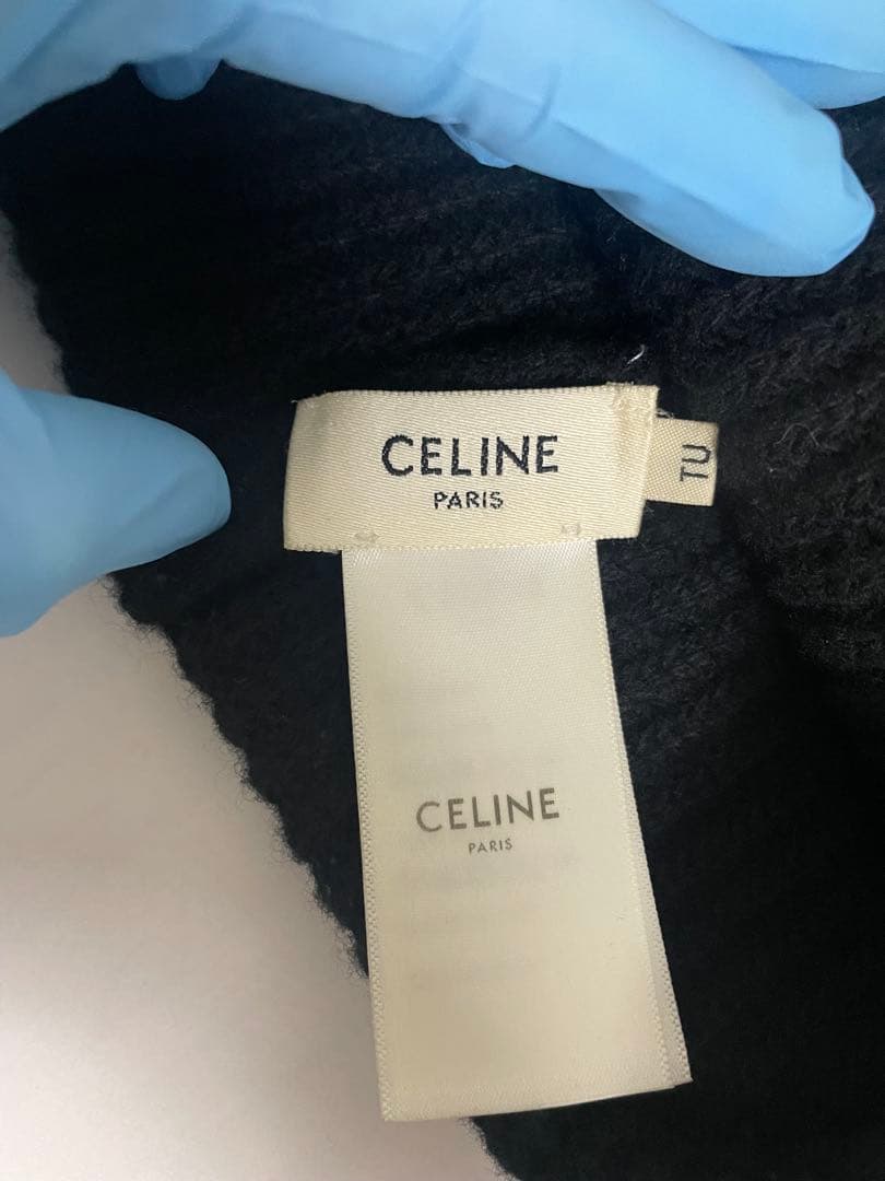 CELINE ブラック　ニット帽