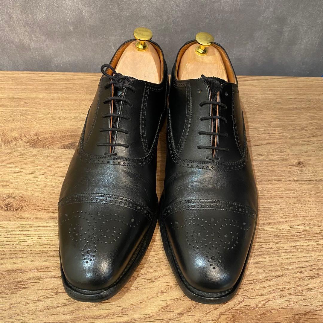 【美品】 スコッチグレイン F9057 セミブローグ ストレートチップ 26cm