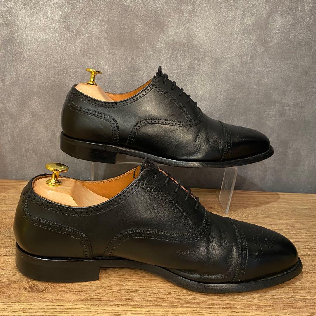 【美品】 スコッチグレイン F9057 セミブローグ ストレートチップ 26cm