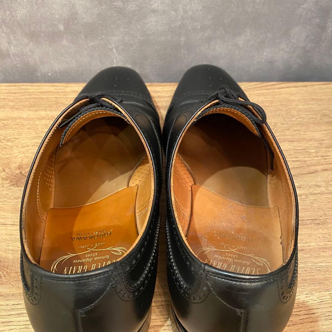 【美品】 スコッチグレイン F9057 セミブローグ ストレートチップ 26cm