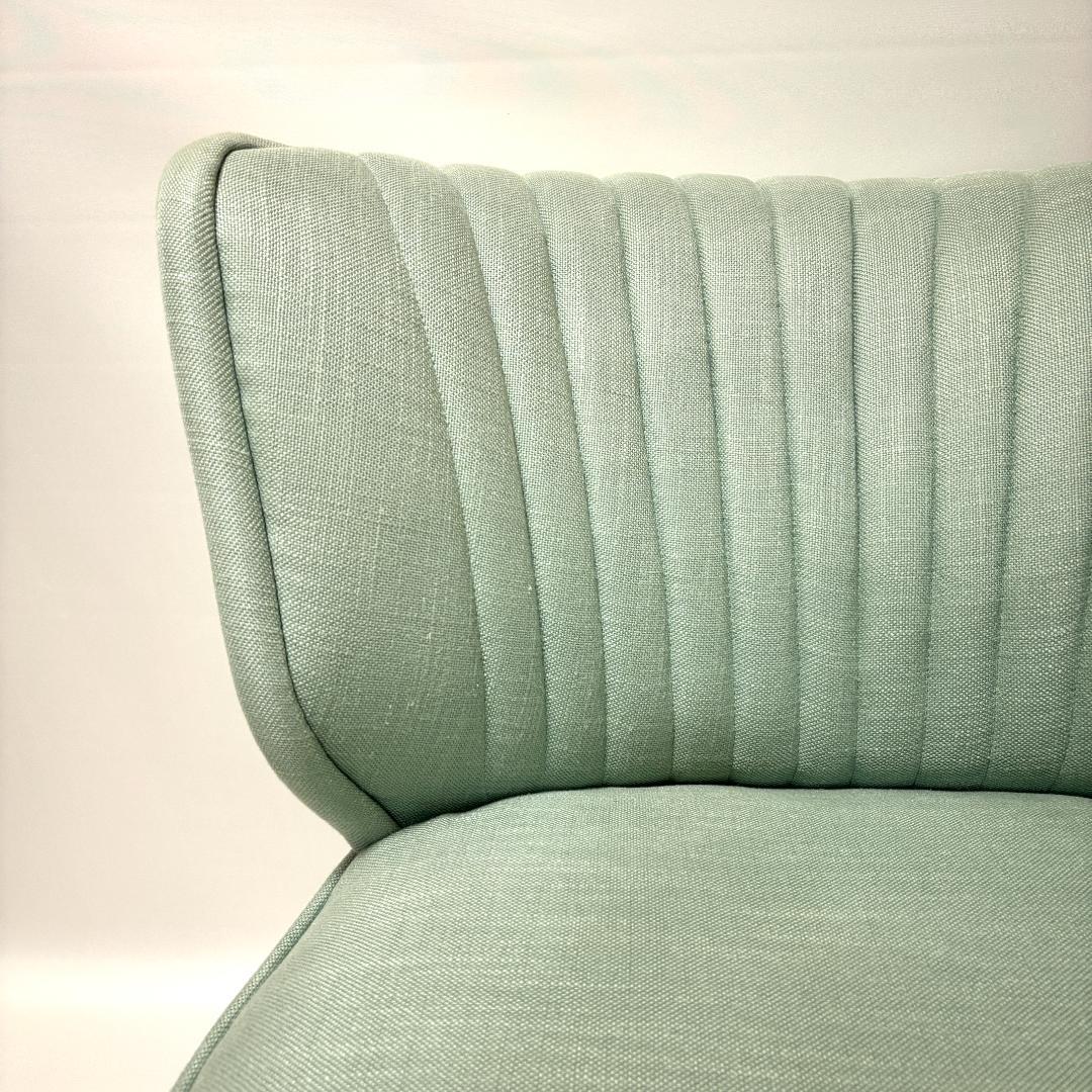 関家具 イージーライフ クラッシュゲート 1人掛けソファ モニカ グリーン