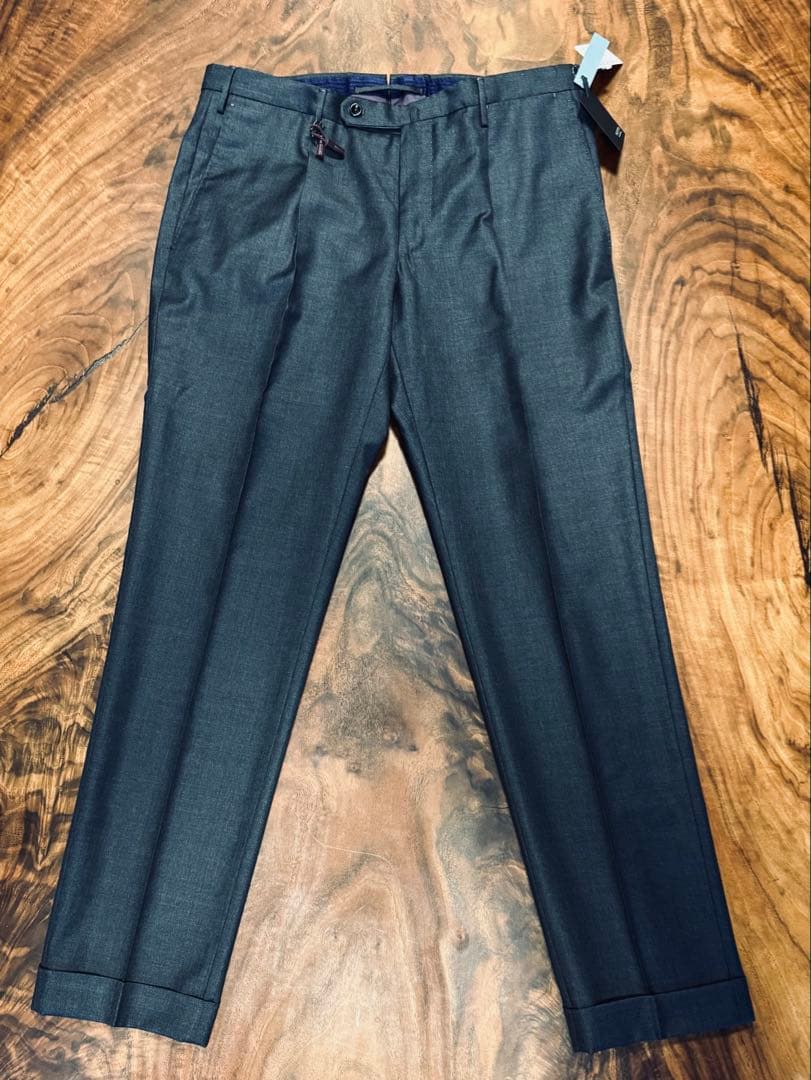 インコテックス 1NT024 スリムフィット　１プリーツパンツ