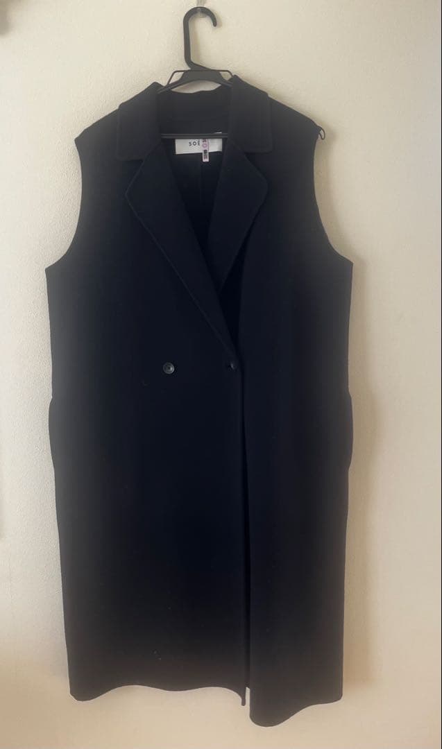 SOEJU ソージュ　ウールリバーロングジレ