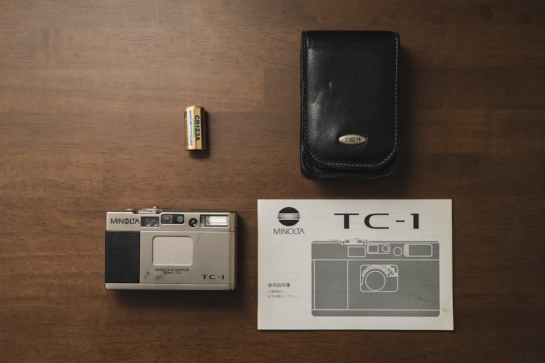 Mapleミノルタ TC-1 コンパクトカメラ（ケース・説明書付き）