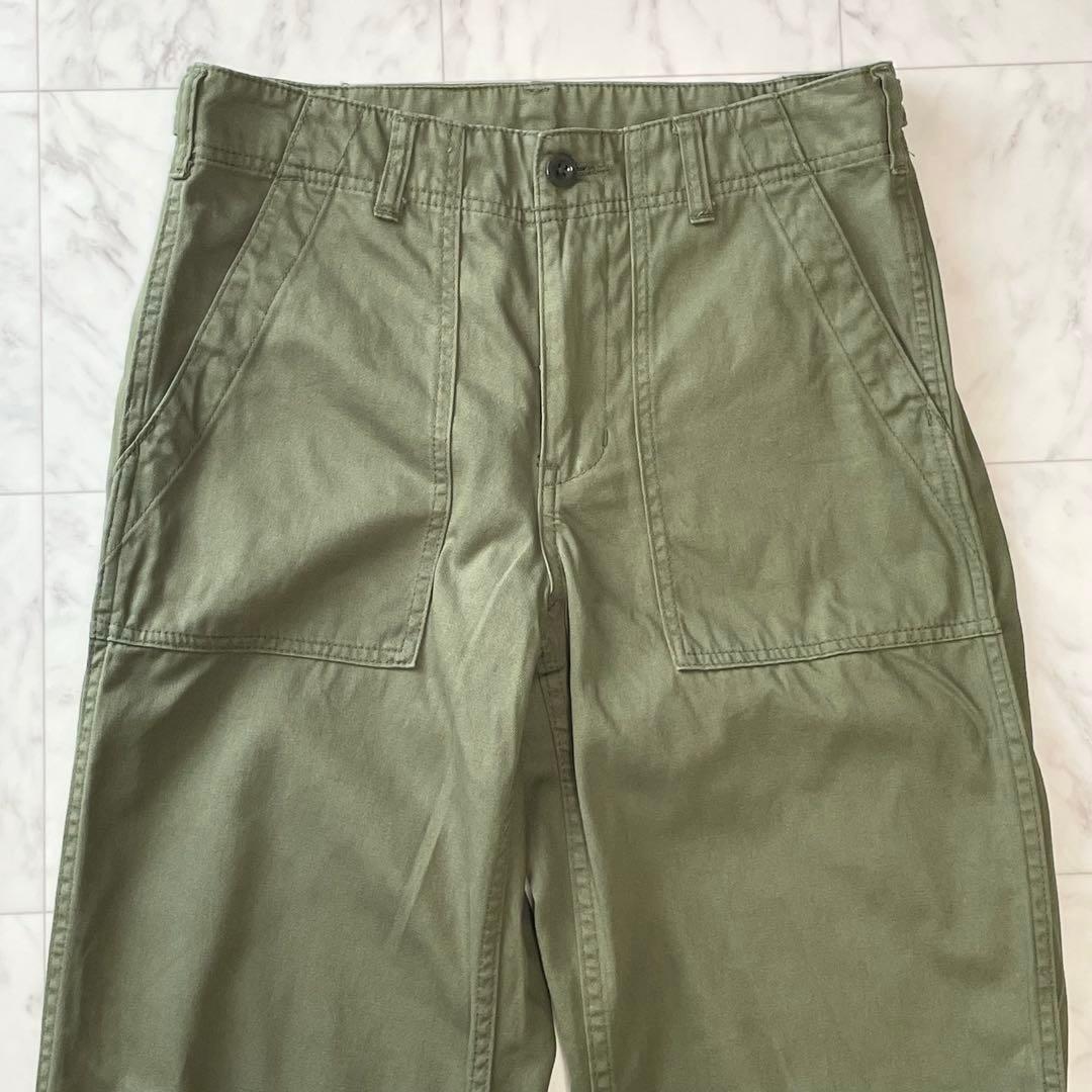 25年 Spick&Span ルーズベイカーパンツ カーゴパンツ カーキ 38